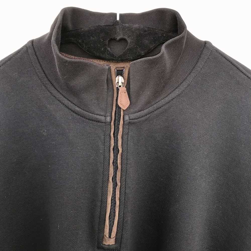 Jos. A. Bank 1/4 Zip Black Sweater